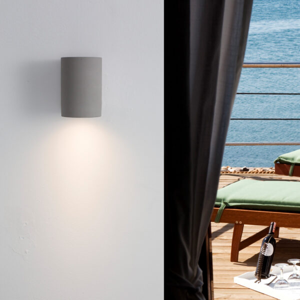 Aplica de perete Lido 10W, Gri si Beton Nova Luce