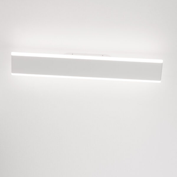 Aplica de perete Line 24W 3000K, Alb si Aluminiu, Acrilic Nova Luce