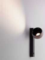 Aplica de perete Lusa 10W 3000K, Negru, Auriu, Chihlimbariu si Aluminiu Nova Luce