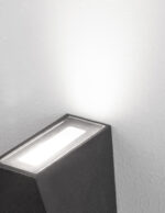Aplica de perete Miley 7W 3000K, Negru si Aluminiu Nova Luce