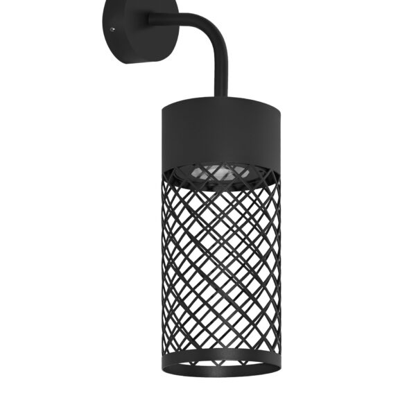 Aplica de perete Motley 9W 3000K, Negru si Aluminiu Nova Luce