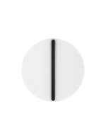 Aplica de perete Nalu 28W 3000K, Negru, Alb si Otel, Aluminiu, Silicon Nova Luce