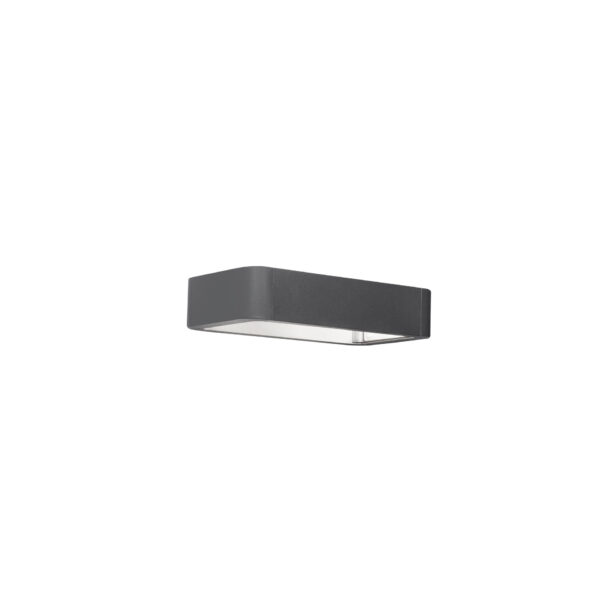 Aplica de perete Ned 6W 3000K, Gri inchis si Aluminiu Nova Luce