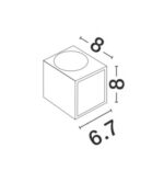 Aplica de perete Nero 10W, Alb si Aluminiu Nova Luce