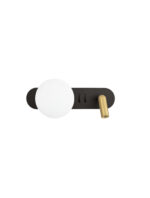 Aplica de perete Noble 8W 3000K, Alb si Sticla, Metal Nova Luce