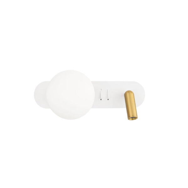 Aplica de perete Noble 8W 3000K, Negru si Sticla, Metal Nova Luce