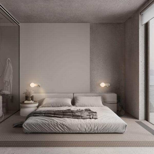 Aplica de perete Noble 8W 3000K, Negru si Sticla, Metal Nova Luce