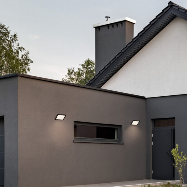 Aplica de perete Nobu 15W 3000K, Negru si Aluminiu Nova Luce