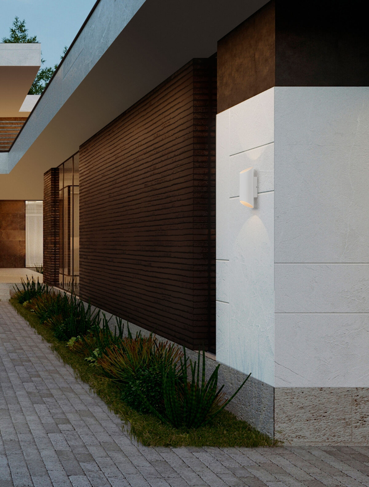 Aplica de perete Nocta 9W 3000K, Alb si Aluminiu Nova Luce