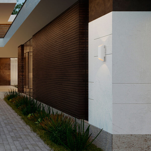Aplica de perete Nocta 9W 3000K, Alb si Aluminiu Nova Luce