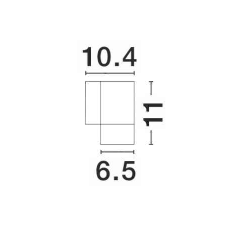 Aplica de perete Nodus 10W, Gri inchis si Aluminiu Nova Luce