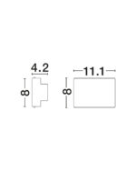Aplica de perete Oti 10W 3000K, Negru si Aluminiu Nova Luce
