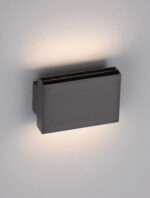 Aplica de perete Oti 10W 3000K, Nichel fumuriu si Aluminiu Nova Luce