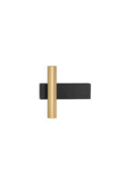 Aplica de perete Paron 6W 3000K, Negru, Auriu si Aluminiu Nova Luce