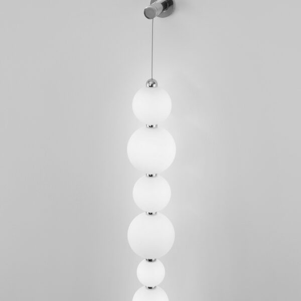 Aplica de perete Perla 42W 3000K, Alb, Crom si Sticla, Metal Nova Luce
