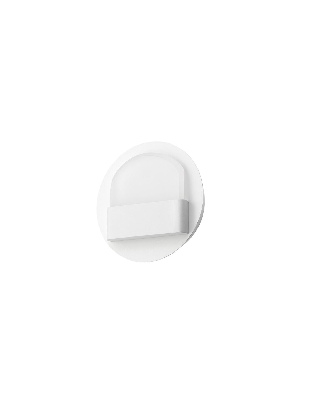 Aplica de perete Polso 6W 3000K, Alb si Aluminiu, Acrilic Nova Luce