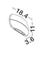 Aplica de perete Prato 10W 3000K, Alb si Aluminiu Nova Luce