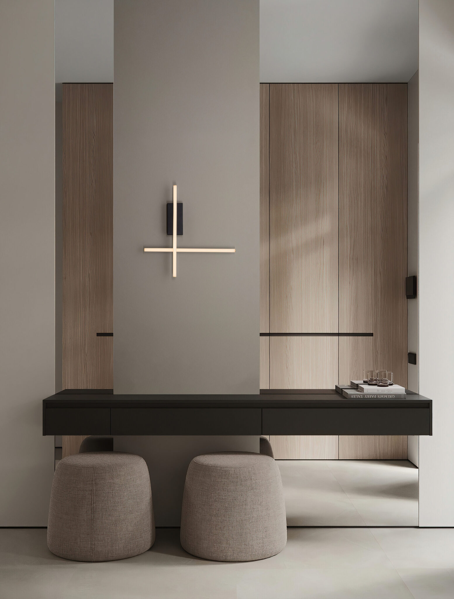 Aplica de perete Quam 14W 3200 K, Negru, Auriu si Otel, Aluminiu, Acrilic Nova Luce