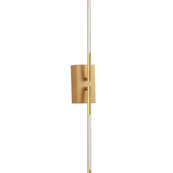 Aplica de perete Raccio 10W 3000K, Auriu si Metal, Acrilic Nova Luce