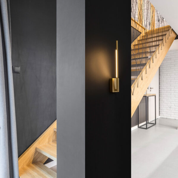 Aplica de perete Raccio 6W 3000K, Auriu si Metal, Acrilic Nova Luce