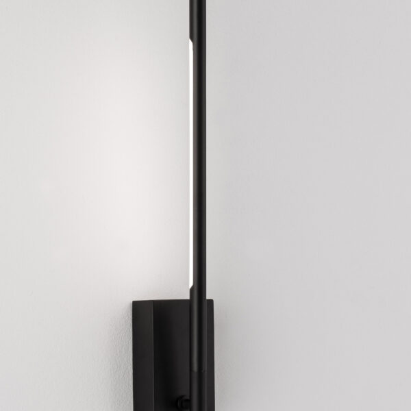 Aplica de perete Raccio 6W 3000K, Negru si Metal, Acrilic Nova Luce