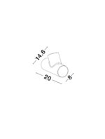 Aplica de perete Ramo 10W, Gri inchis si Aluminiu Nova Luce