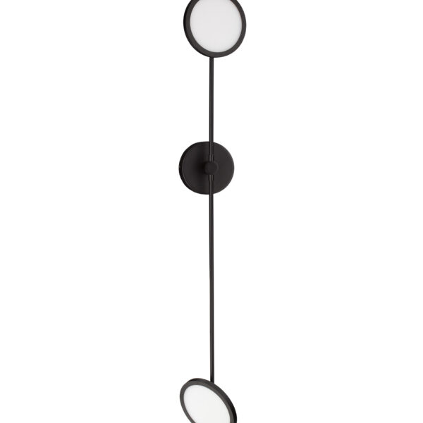 Aplica de perete Scope 19W 3000K, Negru si Metal, Acrilic Nova Luce