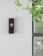 Aplica de perete Sorren 12W, Negru si Aluminiu Nova Luce