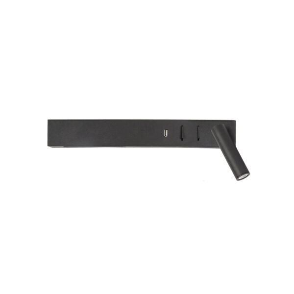 Aplica de perete Vida 8W 3000K, Negru si Metal Nova Luce