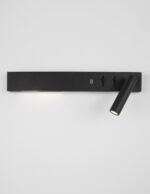 Aplica de perete Vida 8W 3000K, Negru si Metal Nova Luce