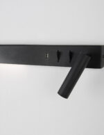 Aplica de perete Vida 8W 3000K, Negru si Metal Nova Luce