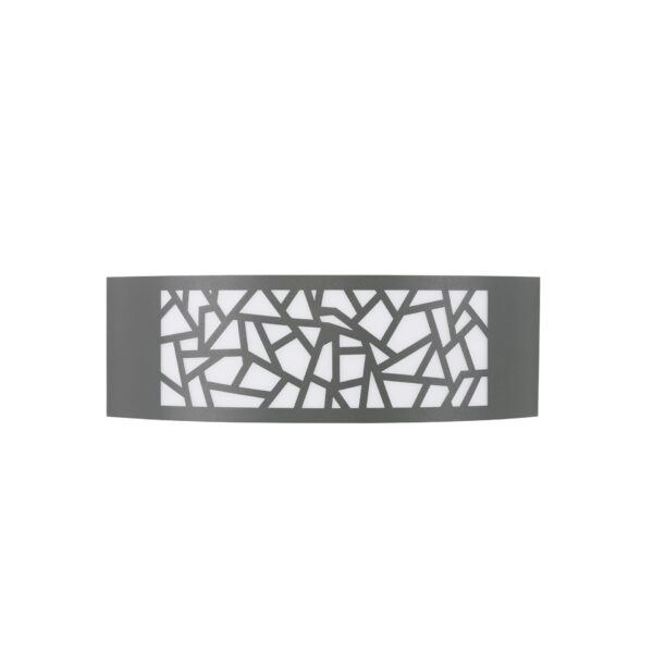 Aplica de perete Zenith 12W, Gri inchis si Aluminiu Nova Luce