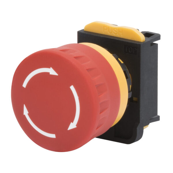 Buton de Energentie cu Cap de Ciuperca - Rotund - Diametru 40 MM - Cu Fixare - Neluminat