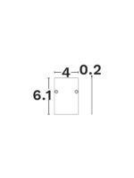 Capac de capat Buxton, Negru si Aluminiu Nova Luce