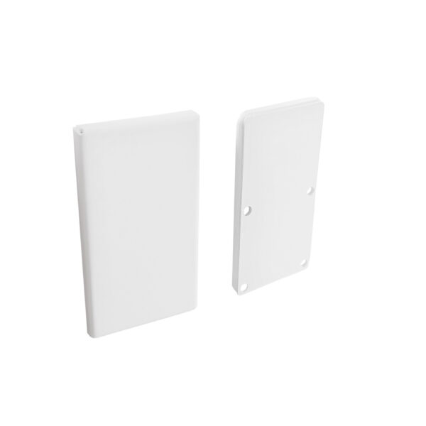Capac de capat Gent, Alb si Aluminiu Nova Luce