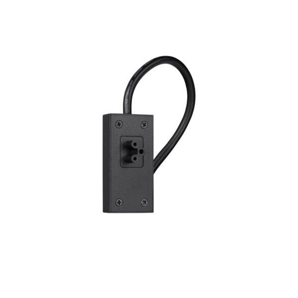 Capac de capat Lina, Negru si Aluminiu Nova Luce