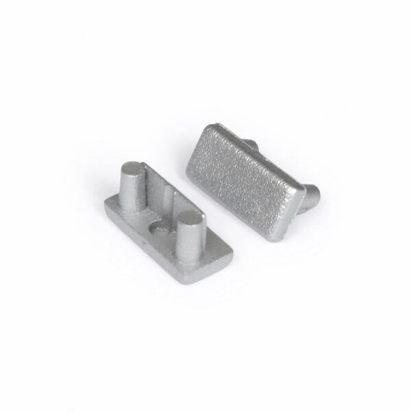 Capac terminal BEGTON12 Argintiu pentru profil LED TOPMET