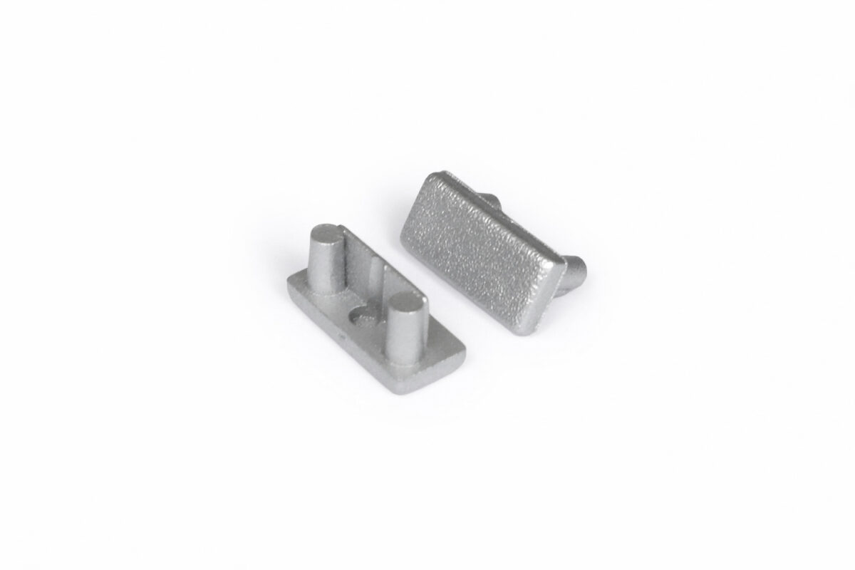 Capac terminal BEGTON12 Argintiu pentru profil LED TOPMET