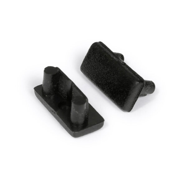 Capac terminal BEGTON12 Negru pentru profil LED TOPMET