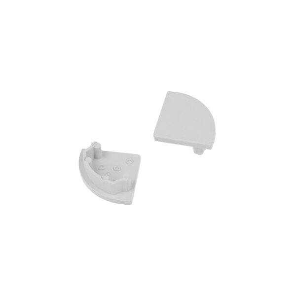 Capac terminal CABI12 D1 Gri pentru profil LED TOPMET