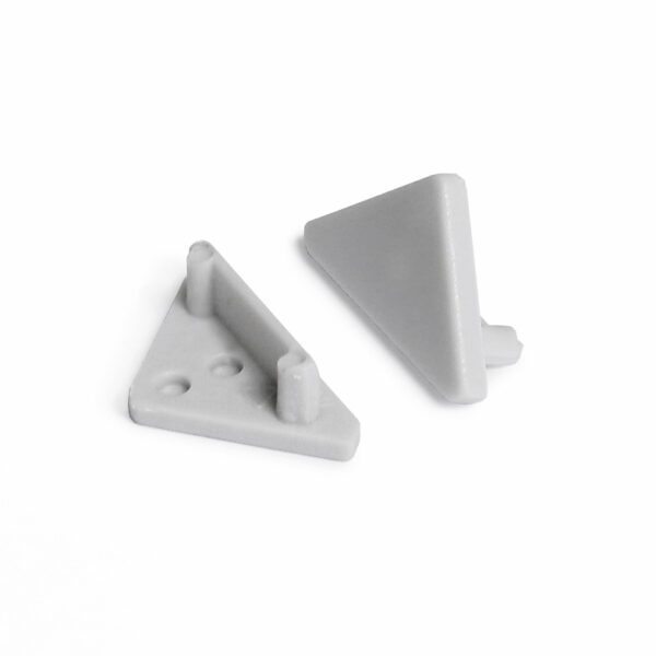 Capac terminal CABI12 Gri pentru profil LED TOPMET