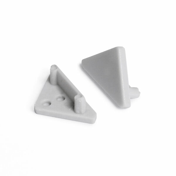 Capac terminal CABI12 Gri pentru profil LED TOPMET