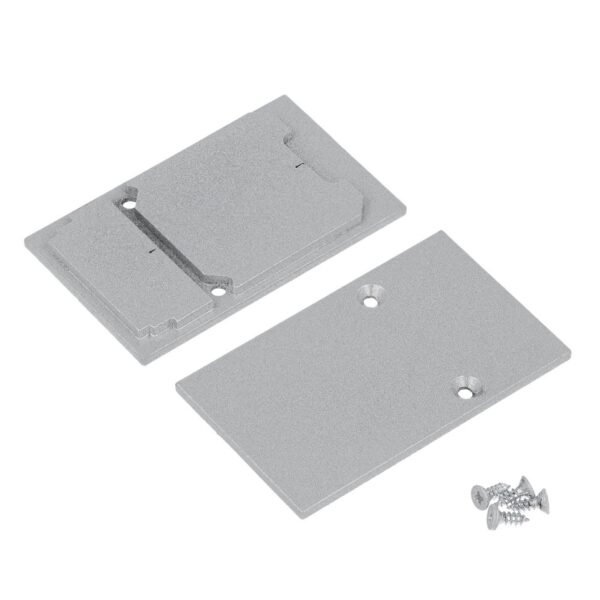Capac terminal COMBO30-01A metal Argintiu pentru profil LED TOPMET