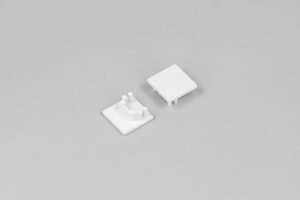 Capac terminal COZY12 Alb pentru profil LED TOPMET