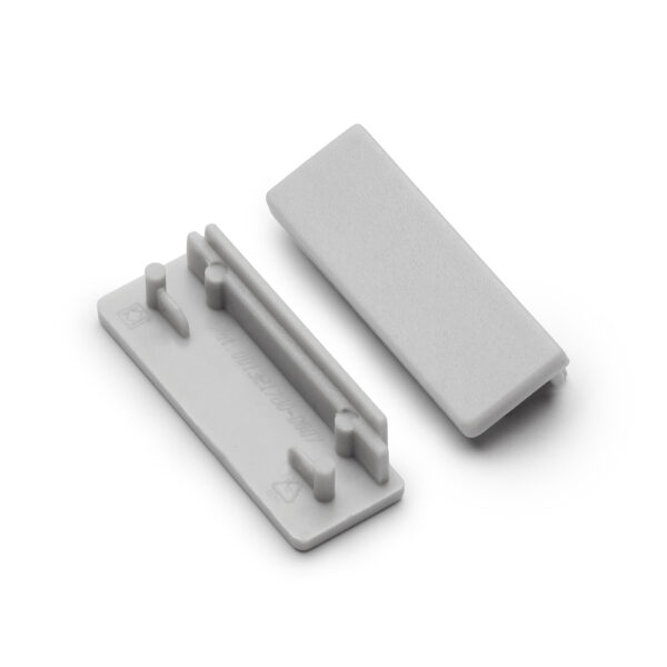 Capac terminal LAT24 Gri pentru profil LED TOPMET