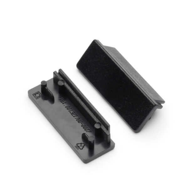 Capac terminal LAT24 Negru pentru profil LED TOPMET