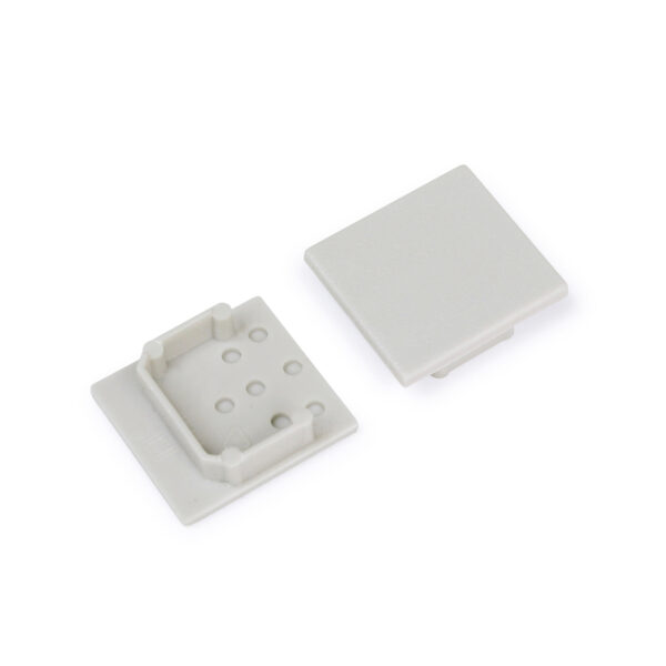 Capac terminal LINEA20 Gri pentru profil LED TOPMET