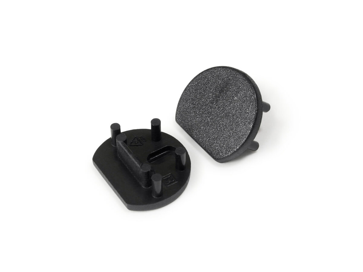 Capac terminal PEN12 Negru pentru profil LED TOPMET