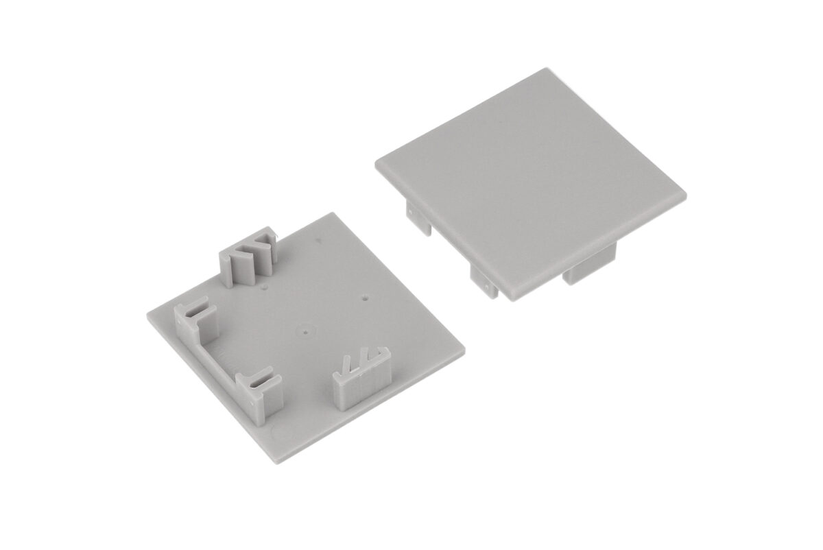 Capac terminal PHIL53 Gri pentru profil LED TOPMET