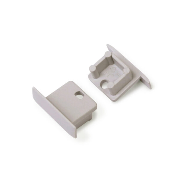 Capac terminal SMART-IN10 cu gaura Gri pentru profil LED TOPMET